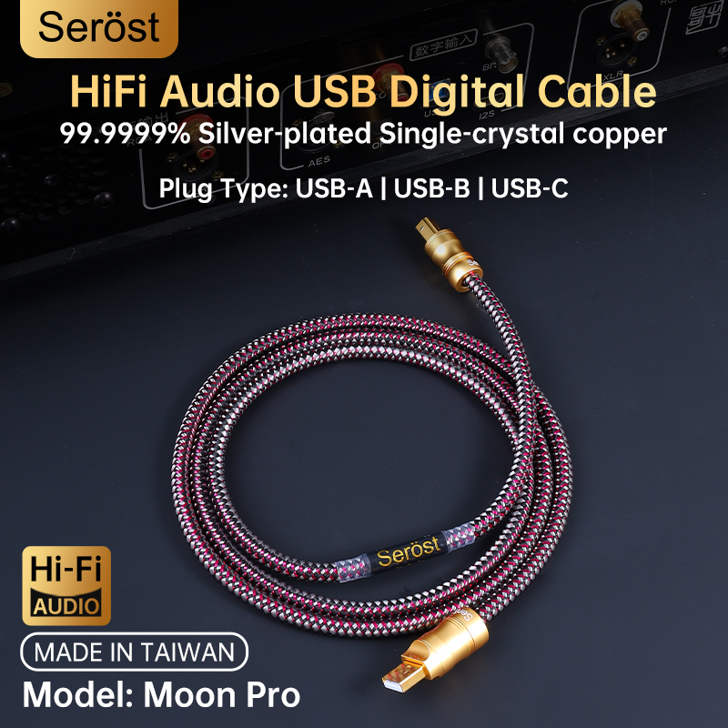 Usb Sound Card External - Serost HiFi Versilbertes Einkristall-Kupfer USB Digital
