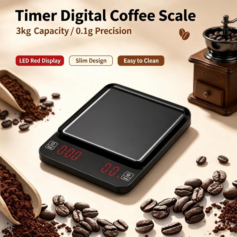 Electronics & Gadgets Gaming & Toys Kinhank Super Console X2 Pro - 3kg/0,1g Hochpräzise Digitale Kaffeewaage, LED Tragbare