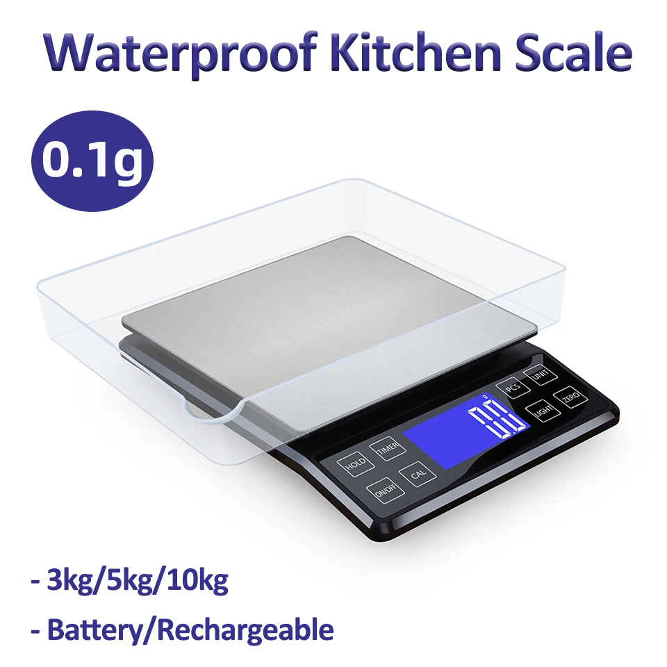 Kitchen Electronics Gadgets - Digitale Küchen waage 0,1g hochpräzise 3kg/5kg/10kg