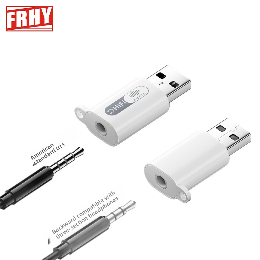 Usb Sound Card External - 2 Stück USB-A-auf-3,5-mm-TRRS-2-in-1-Audioadapter, funktioniert als externe