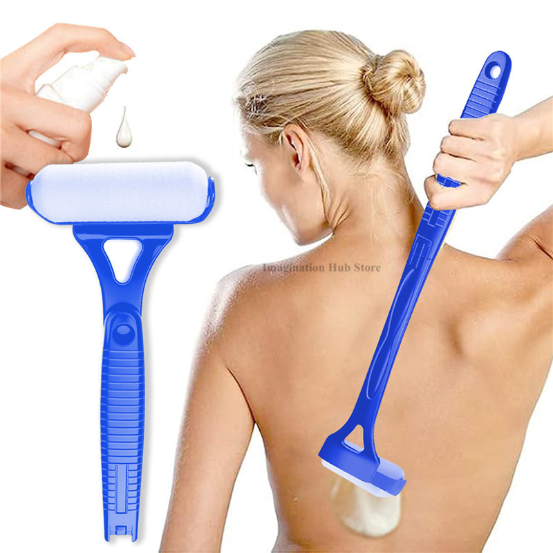 Electro Gadgets - Faltbarer Lotion-Applikator mit langem Griff, Rollertyp-Sonnenschutzcreme-Auftragsgerät,