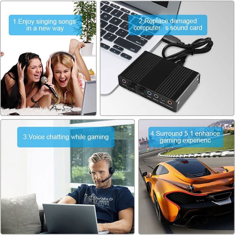 AA19 USB Optische Soundkarte 6 – Usb Sound Card External Bewertung und Preis