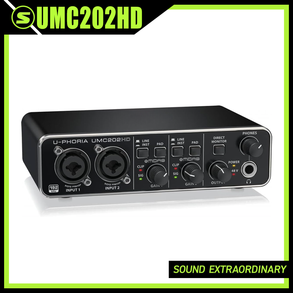 UMC202HD Mikrofonverstärker Li – Usb Sound Card External Bewertung und Preis