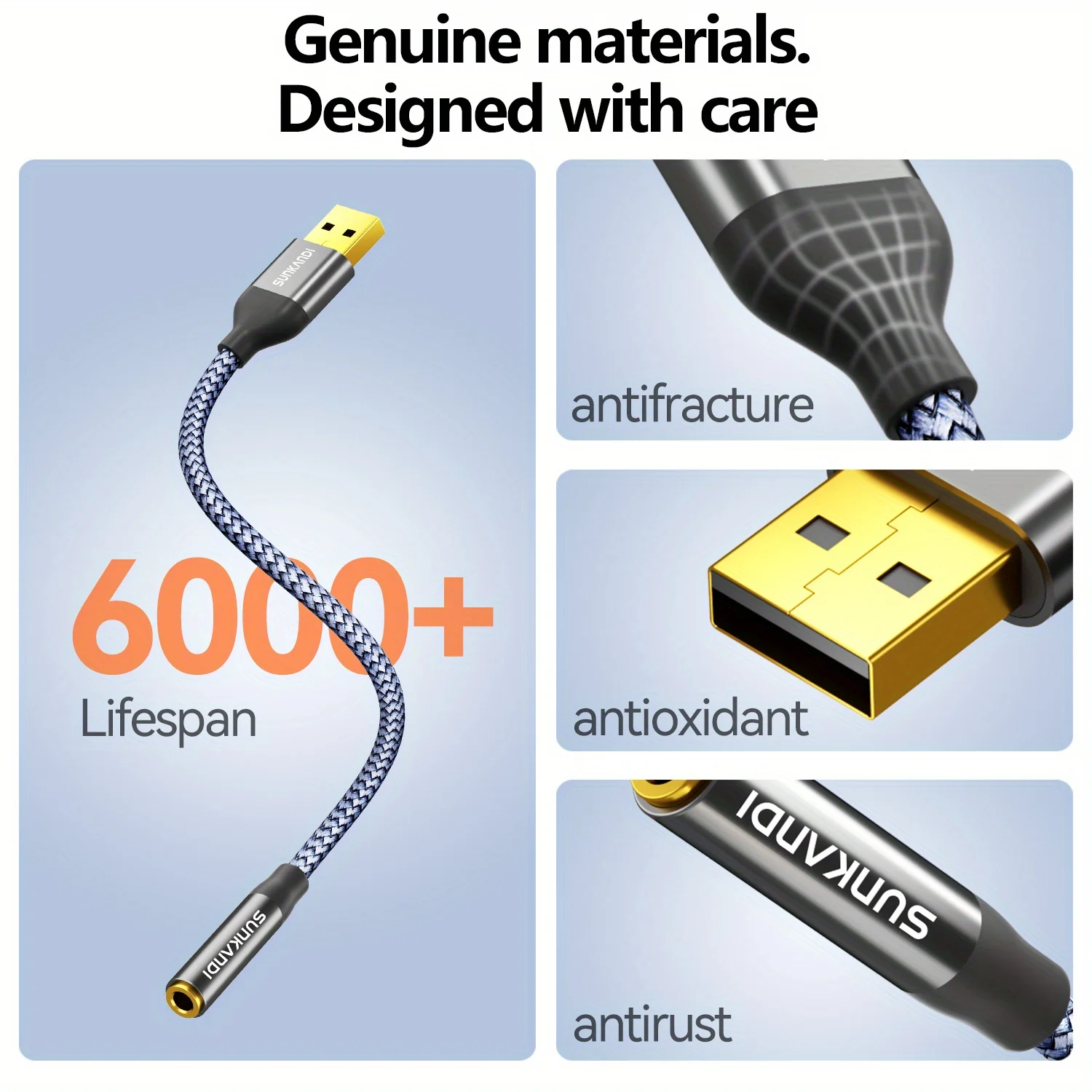 SUNKANDI USB-zu-3,5-mm-Audio-K – Usb Sound Card External Bewertung und Preis